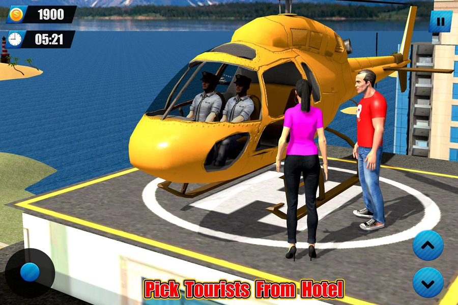 Helicopter Taxi Tourist Transport - عکس بازی موبایلی اندروید