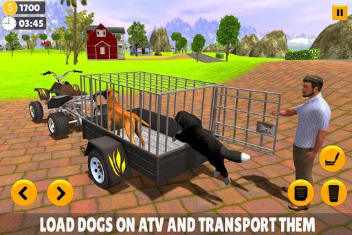 Pet Dog ATV Cargo Transport 3D - Gameplay image of android game