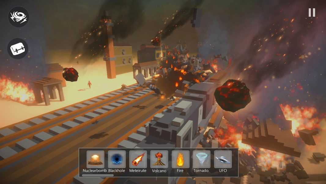 Voxel Smash: City Destruction - Gameplay image of android game