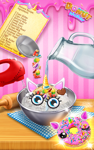 Donut Maker Cooking Game Fun - Gameplay image of android game