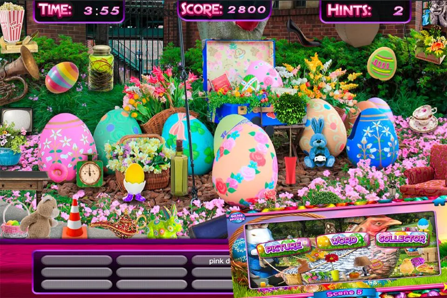 Hidden Objects Easter Spring - Gameplay image of android game