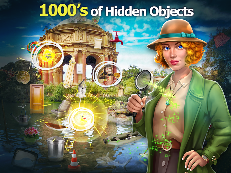 Hidden Objects World Travel - Gameplay image of android game