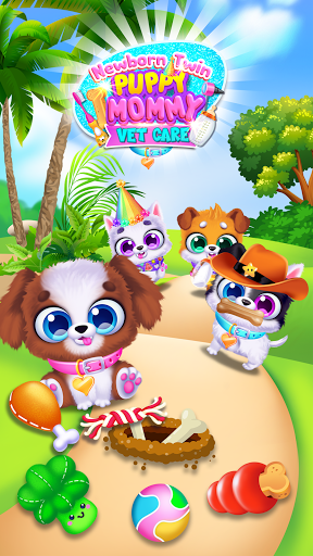 Newborn Puppy Mommy Dog Salon - Gameplay image of android game