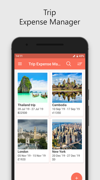 Trip Expense Manager - عکس برنامه موبایلی اندروید