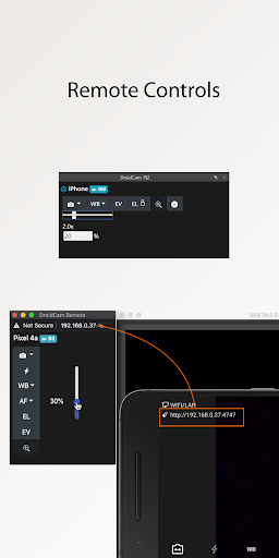 DroidCam Webcam & OBS Camera - عکس برنامه موبایلی اندروید