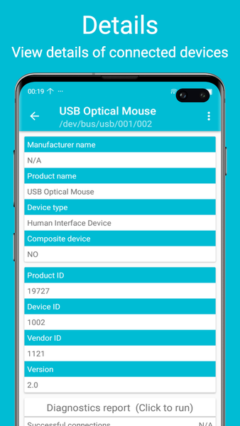 USB diagnostics - عکس برنامه موبایلی اندروید