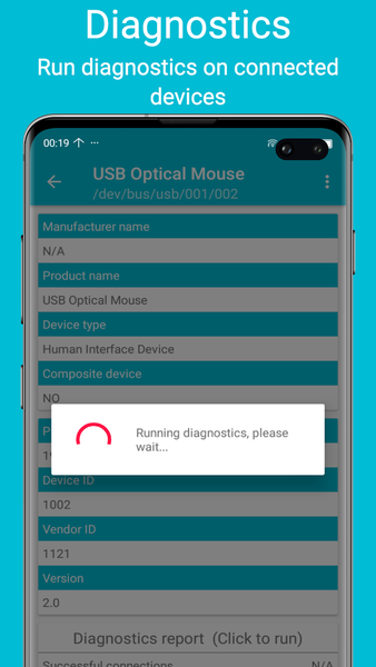 USB diagnostics - عکس برنامه موبایلی اندروید