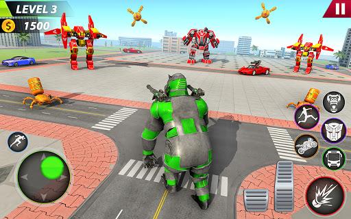 Gorilla Bus Robot : Car Game - Gameplay image of android game