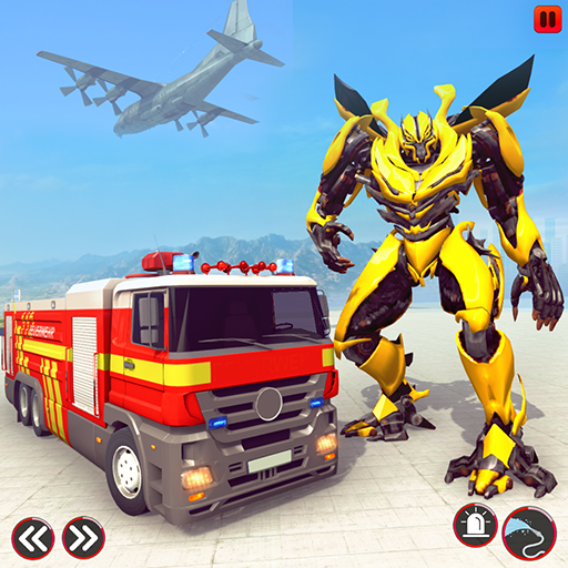 Superhero Rescue Robot 3D Game - Gameplay image of android game