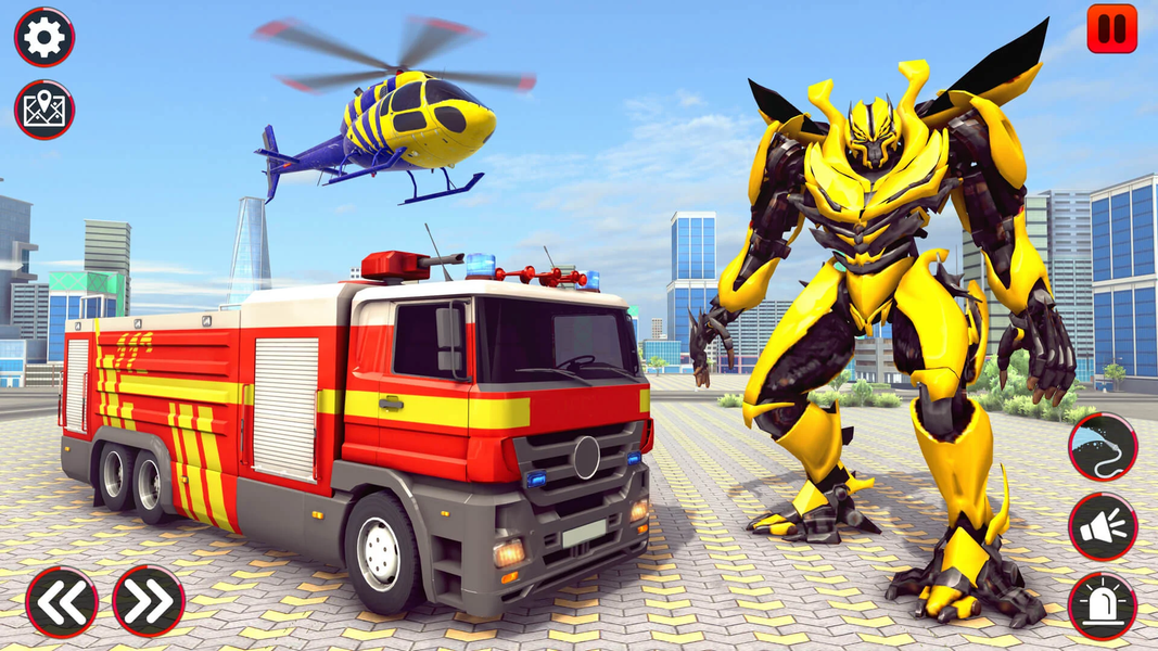 Superhero Rescue Robot 3D Game - Gameplay image of android game