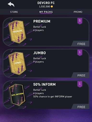 DEVCRO 22 - Draft, Packs - Image screenshot of android app