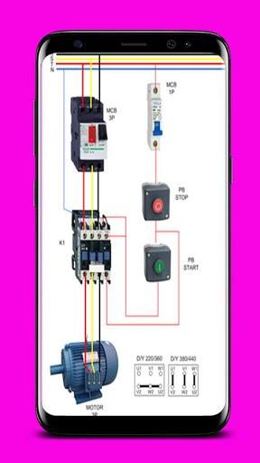 Electrical Motor Wiring Diagram - عکس برنامه موبایلی اندروید