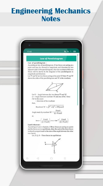 Engineering Mechanics Notes - عکس برنامه موبایلی اندروید