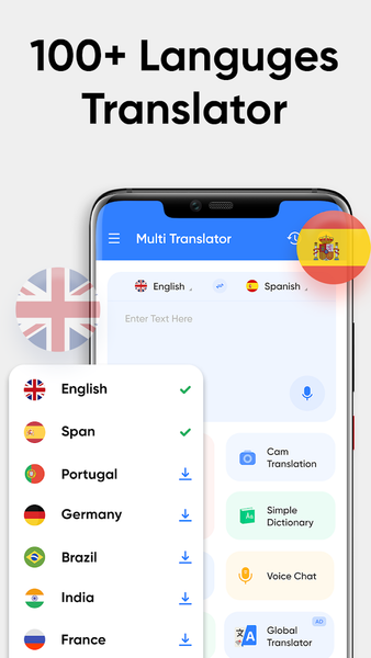 Language Translator - Offline - عکس برنامه موبایلی اندروید