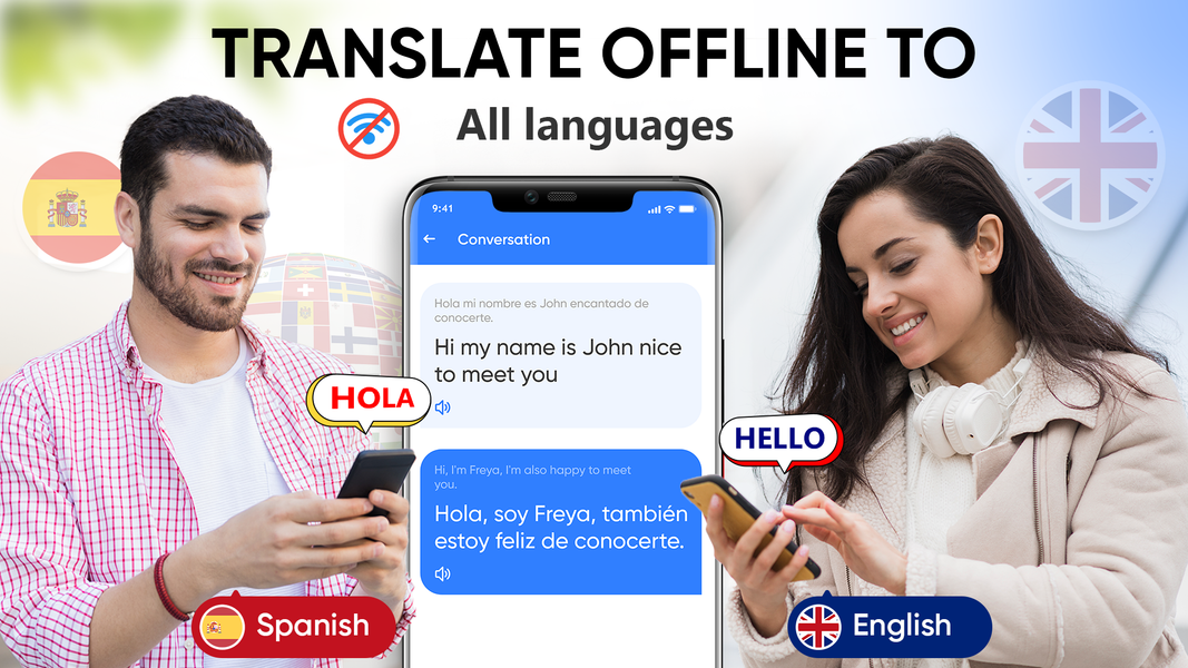 Language Translator - Offline - عکس برنامه موبایلی اندروید