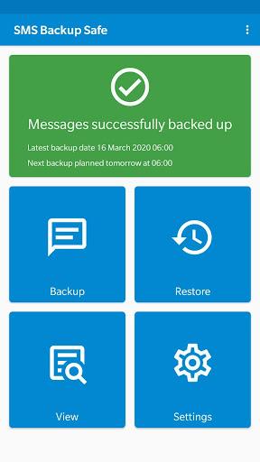 SMS Backup Safe - عکس برنامه موبایلی اندروید