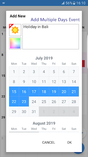 South Korea Calendar - عکس برنامه موبایلی اندروید