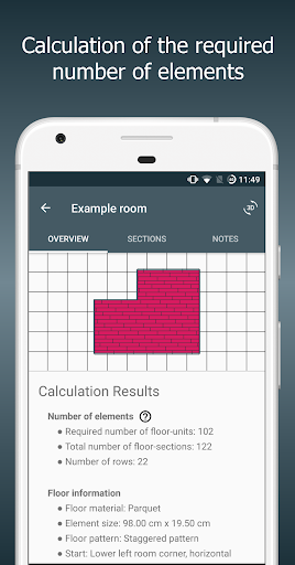 Floor Calculator: Plan & install flooring - Image screenshot of android app