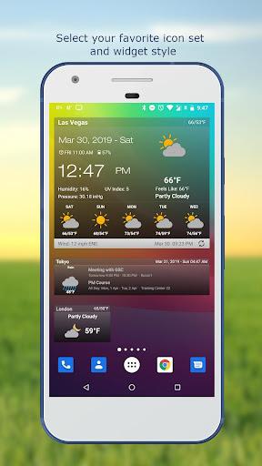 Weather & Clock Widget - Image screenshot of android app
