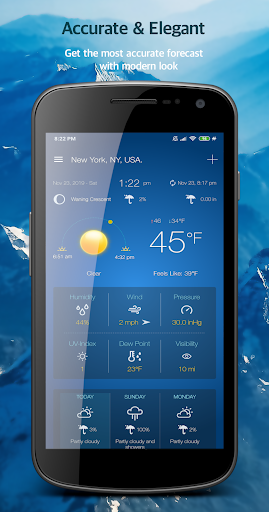 Weather Advanced for Android - عکس برنامه موبایلی اندروید