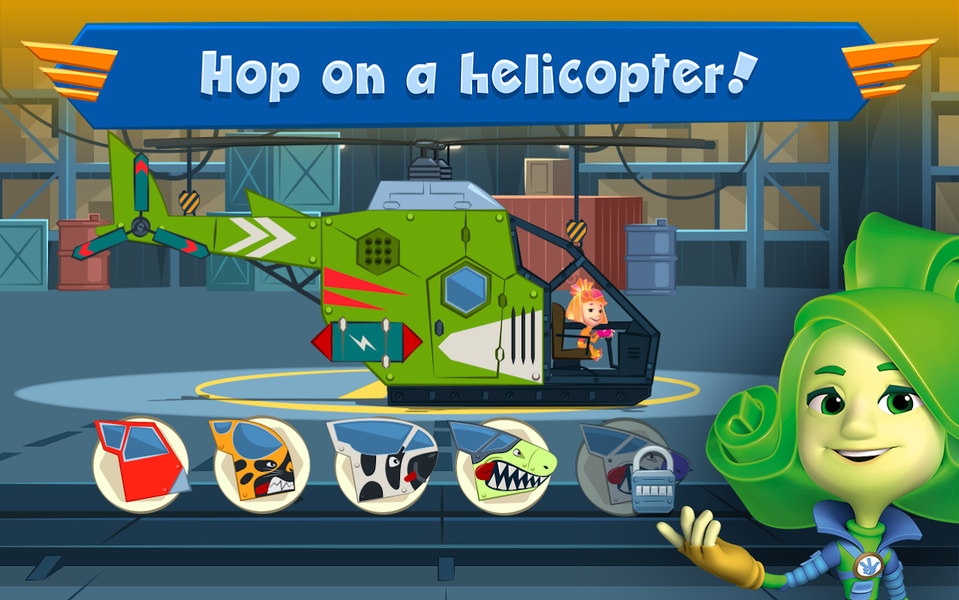 The Fixies Helicopter Game! - فیکسیها و هلیکوپتر - عکس بازی موبایلی اندروید