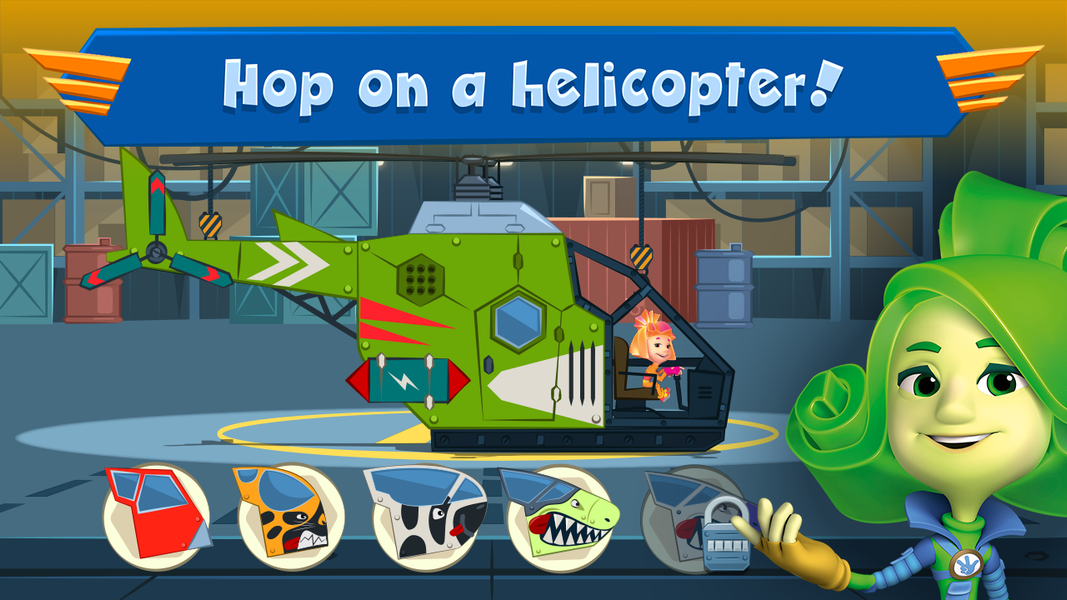 The Fixies Helicopter Game! - فیکسی‌ها و هلی‌کوپتر - Gameplay image of android game