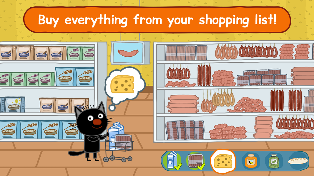 Kid-E-Cats: Kids Shopping Game - Gameplay image of android game