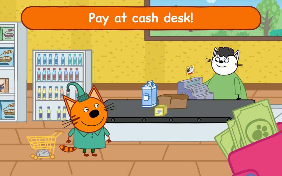 Kid-E-Cats: Kids Shopping Game - عکس بازی موبایلی اندروید