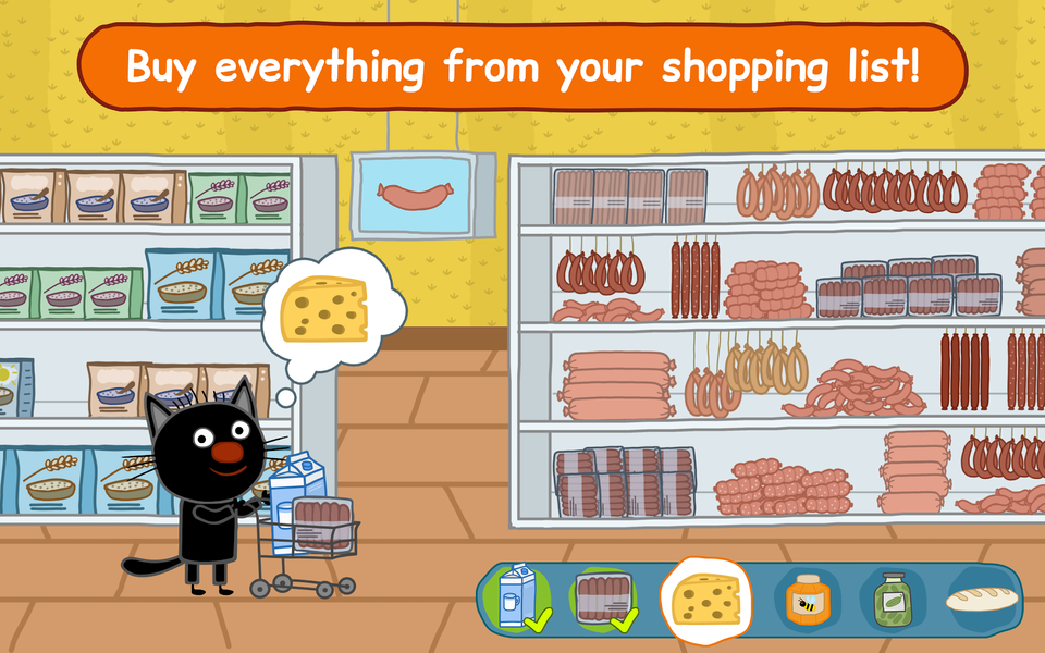 Kid-E-Cats: Kids Shopping Game - عکس بازی موبایلی اندروید