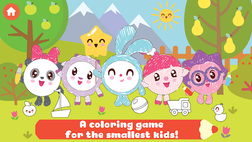 BabyRiki: Kids Coloring Game! - Gameplay image of android game