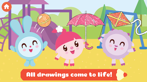 BabyRiki: Kids Coloring Game! - Gameplay image of android game