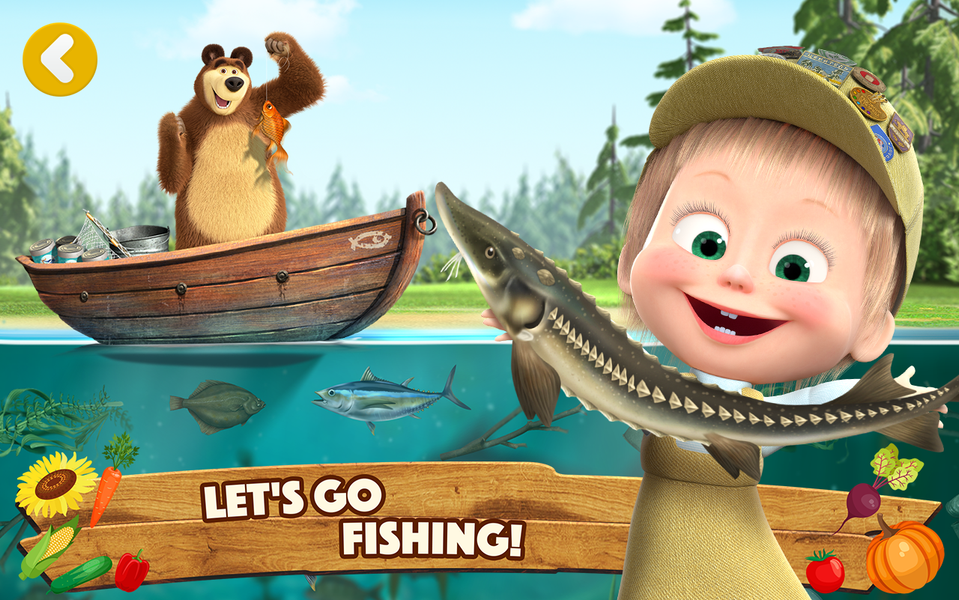 Masha and the Bear: Farm Games - عکس برنامه موبایلی اندروید