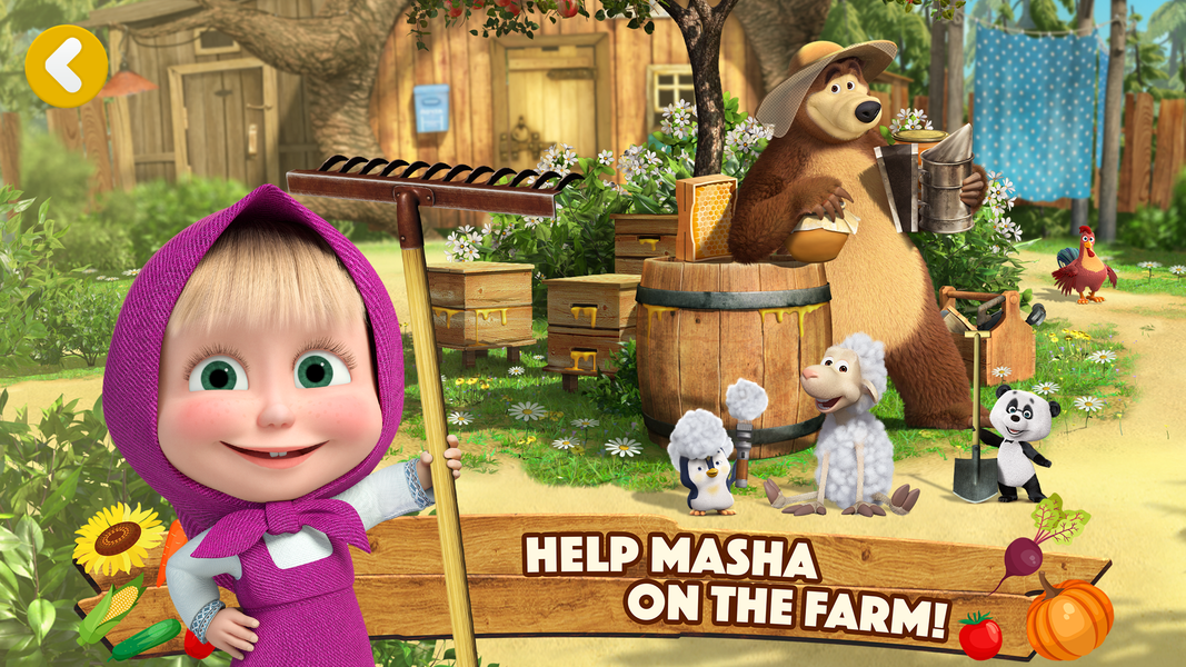 Masha and the Bear: Farm Games - عکس برنامه موبایلی اندروید