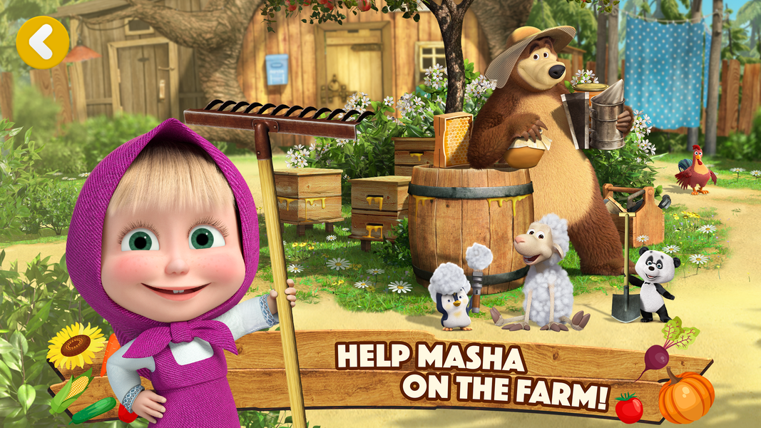 Masha and the Bear: Kids Game! - Image screenshot of android app