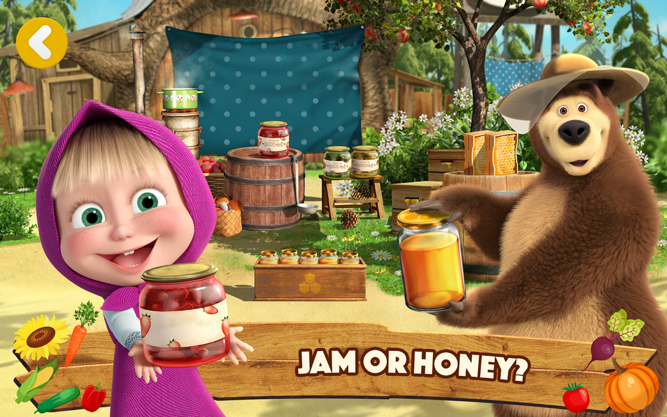 Masha and the Bear: Farm Games - عکس برنامه موبایلی اندروید