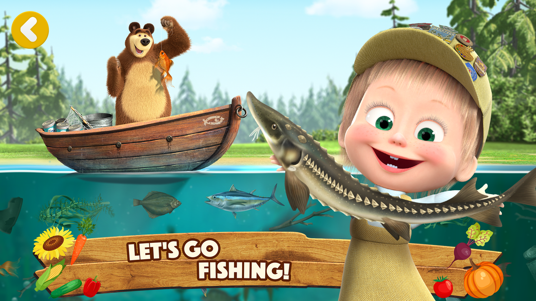 Masha and the Bear: Farm Games - عکس برنامه موبایلی اندروید