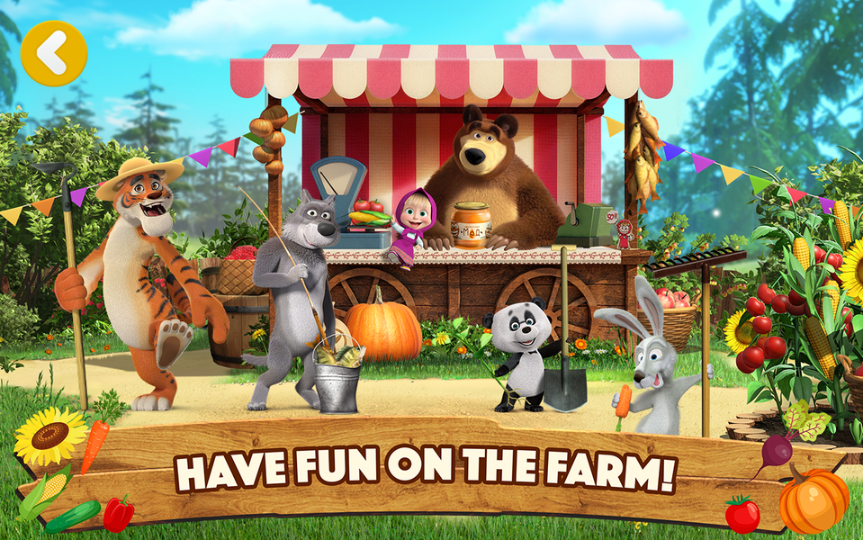 Masha and the Bear: Farm Games - عکس برنامه موبایلی اندروید