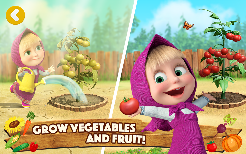 Masha and the Bear: Farm Games - عکس برنامه موبایلی اندروید