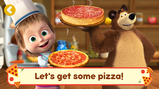 Masha and the Bear Pizza Maker - Gameplay image of android game