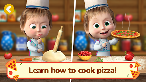 Masha and the Bear Pizza Maker - Gameplay image of android game