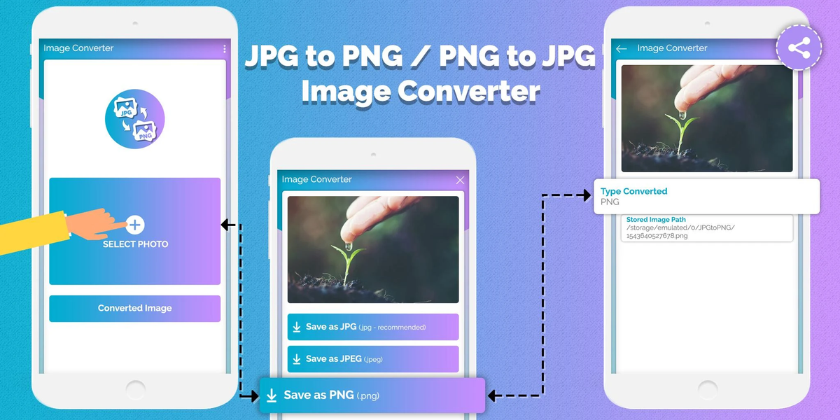 Image Converter – JPG to PNG, - عکس برنامه موبایلی اندروید