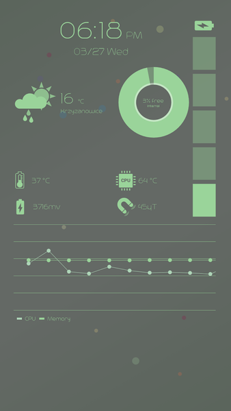 Device Info Parallax Live Wallpaper - Image screenshot of android app