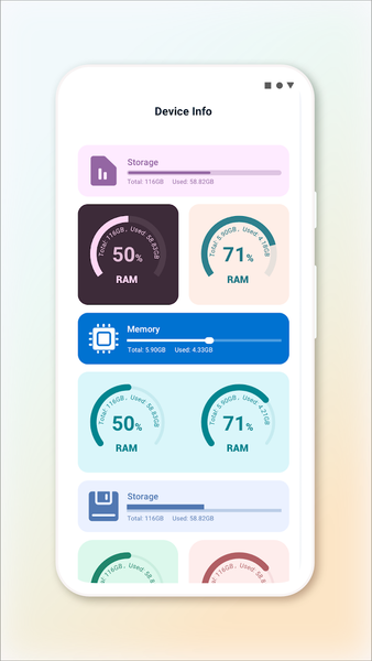 Device Info Widget - عکس برنامه موبایلی اندروید