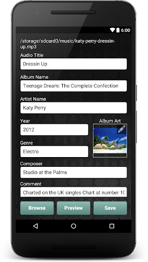 Music Tag Editor - mp۳ tagger - عکس برنامه موبایلی اندروید