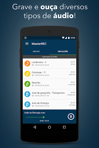 Audio recorder - Image screenshot of android app