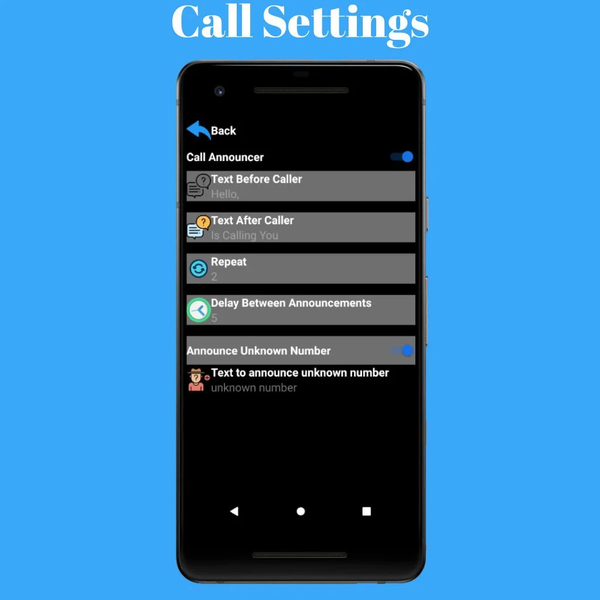 Caller Name Announcer : Hands- - عکس برنامه موبایلی اندروید