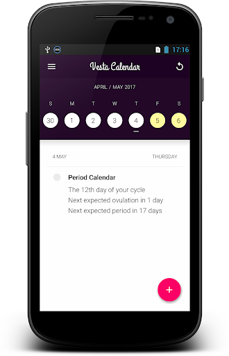 Period Calendar - عکس برنامه موبایلی اندروید