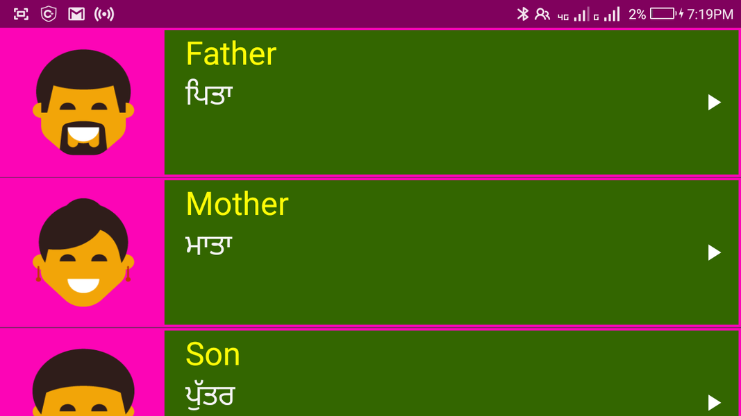Learn English From Punjabi - Image screenshot of android app