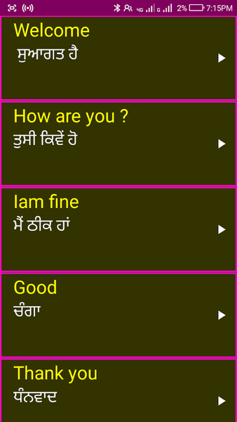 Learn English From Punjabi - Image screenshot of android app