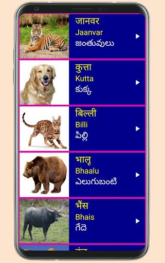 Learn Hindi from Telugu - عکس برنامه موبایلی اندروید